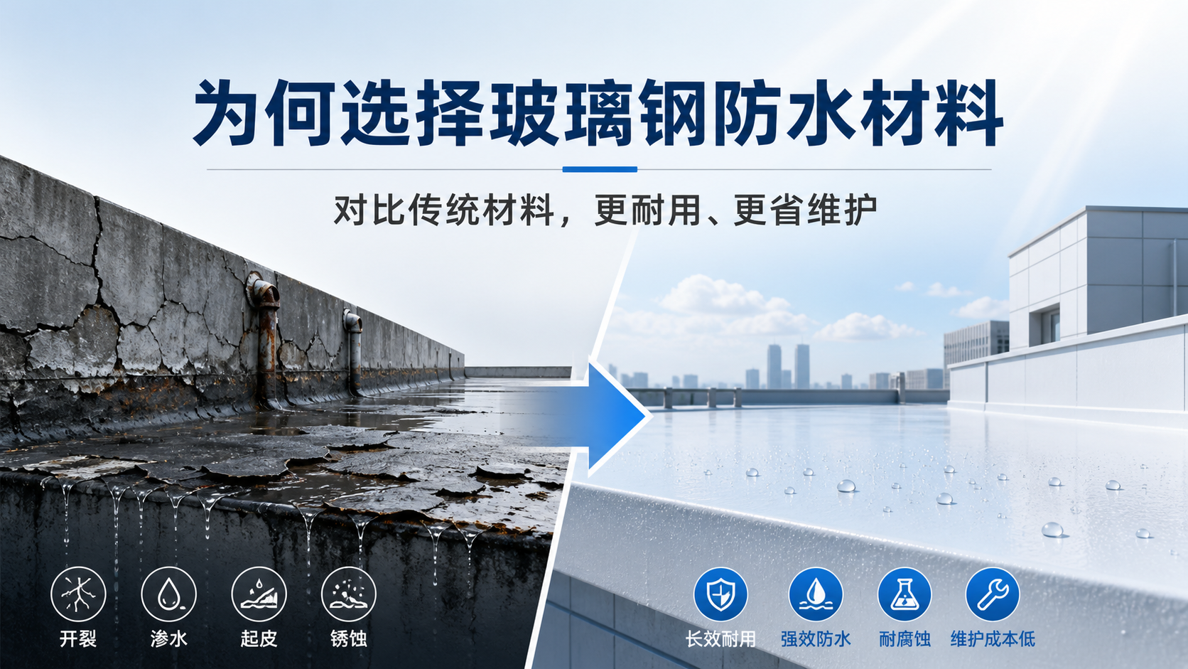 在延边，为何选择玻璃钢防水材料而非传统材料